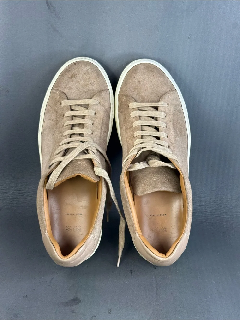 Hugo Boss Milano suede leather sneaker shoes men’s size 10 (43)